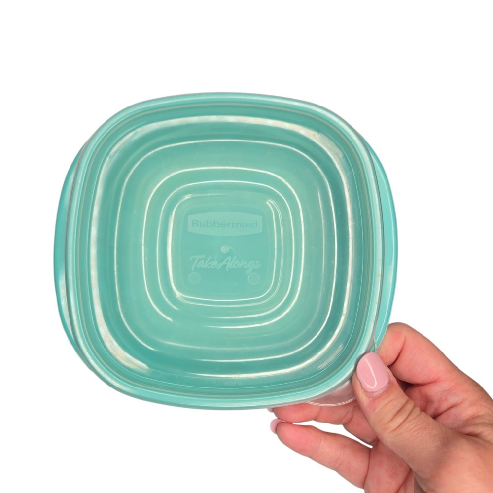 Rubbermaid TakeAlongs Food Storage Container Set 18 Pc Teal BPA Free w/ Lids USA - Picture 6 of 8